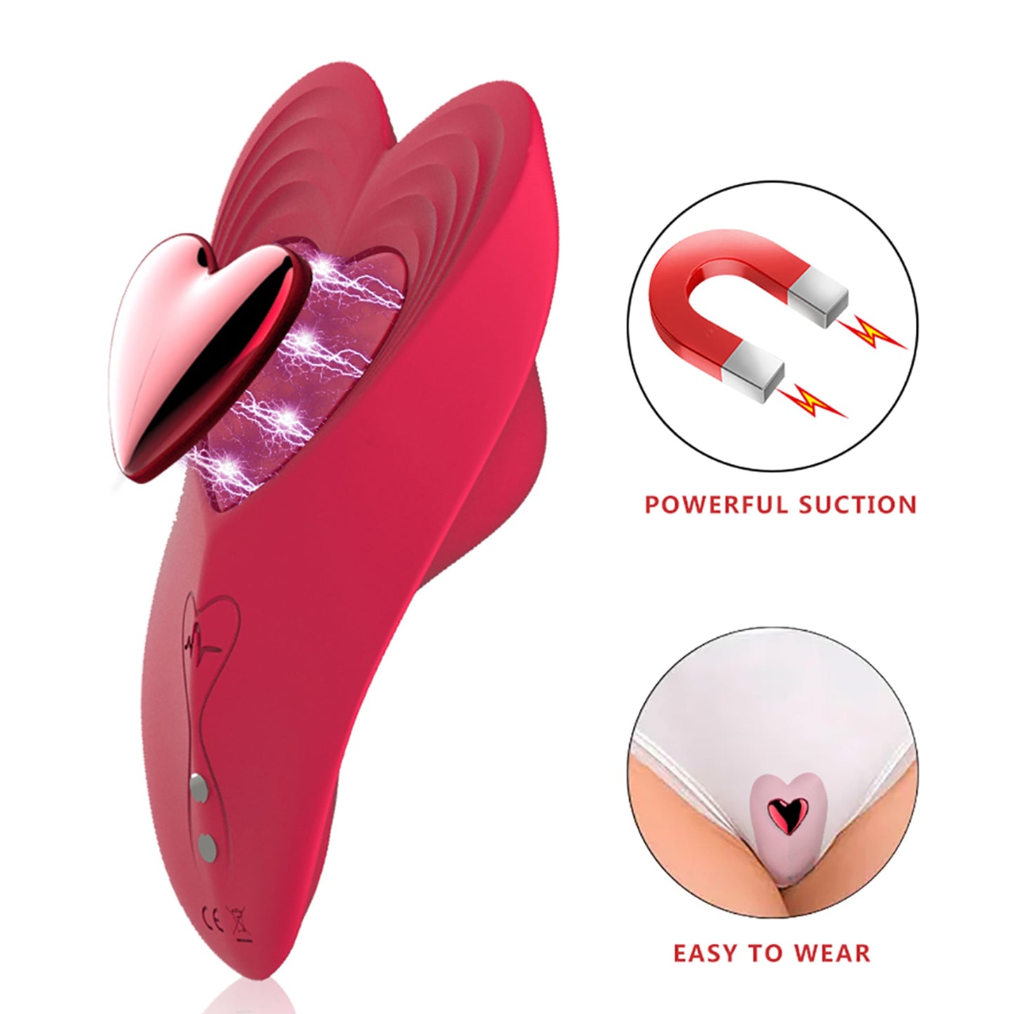 Blissed NYC Heart-Shaped Wearable Vibrator With App Control