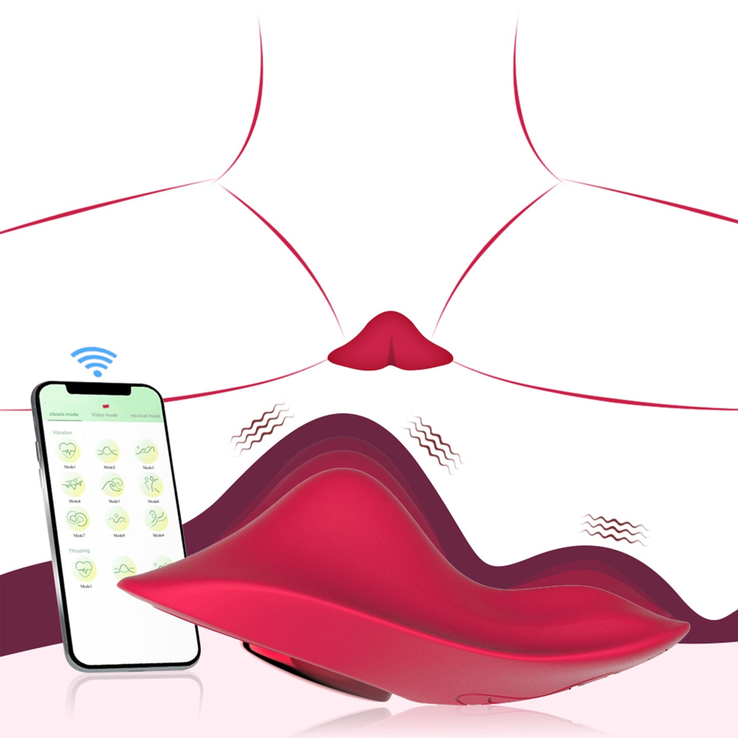 Blissed NYC Heart-Shaped Wearable Vibrator With App Control