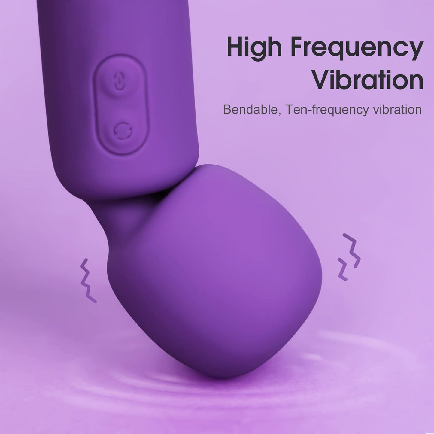 Blissed NYC Mini Wand Silicone Massager - Cordless, Quiet & Waterproof