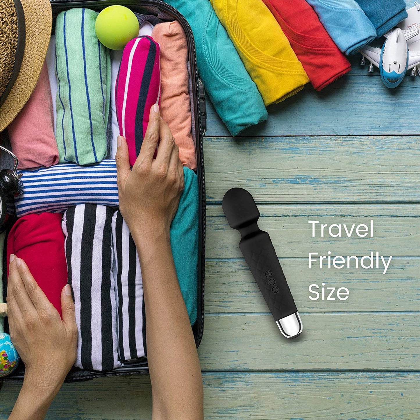 Blissed NYC Wand Silicone Massager - Cordless, Quiet & Waterproof