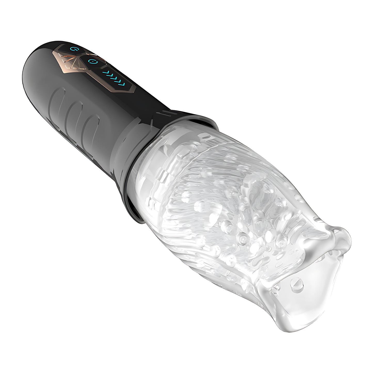 Blissed NYC Rechargeable Rotating & Vibrating Stroker - 360° Rotation, 10 Vibration Modes, Soft Silicone Sleeve