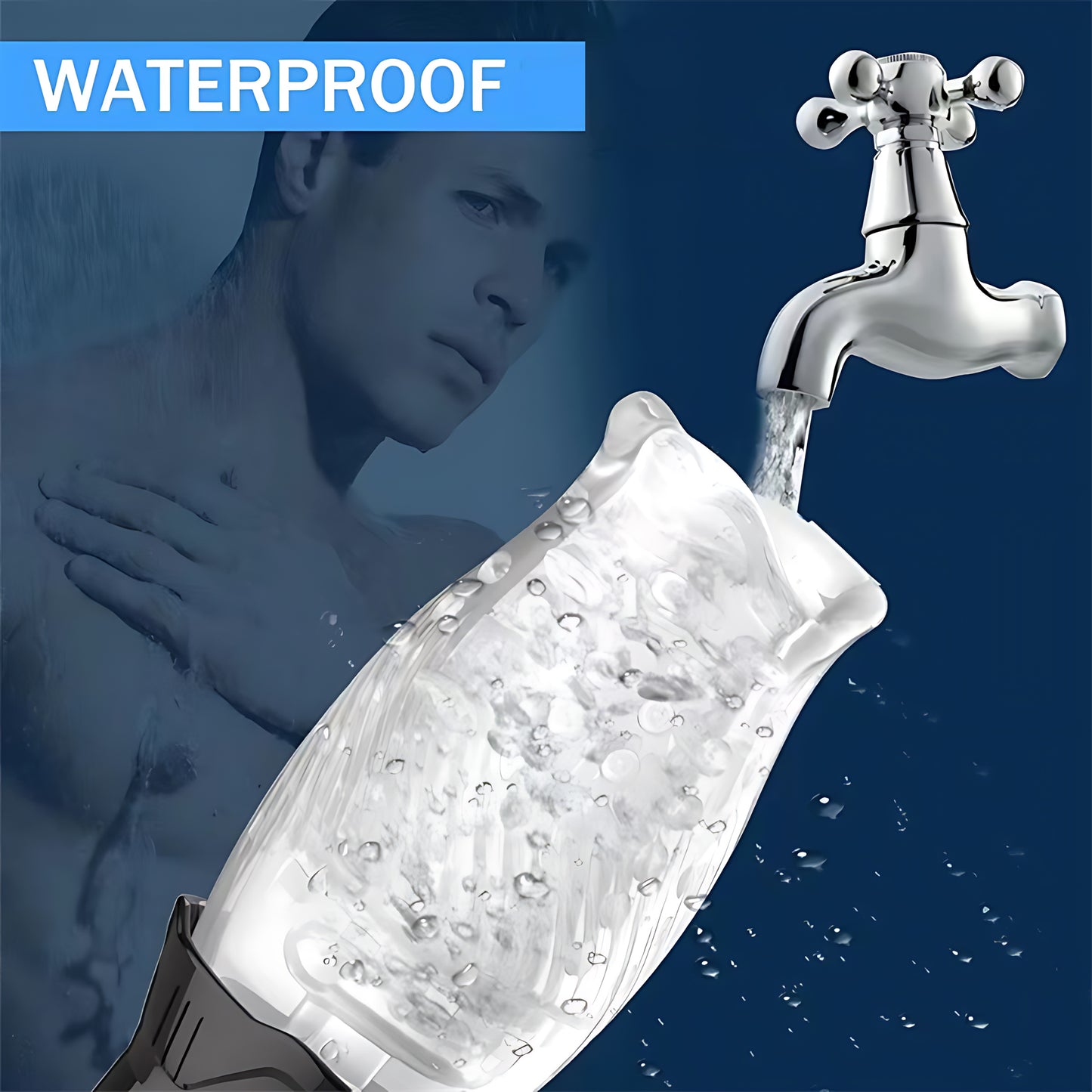Blissed NYC Rechargeable Rotating & Vibrating Stroker - 360° Rotation, 10 Vibration Modes, Soft Silicone Sleeve