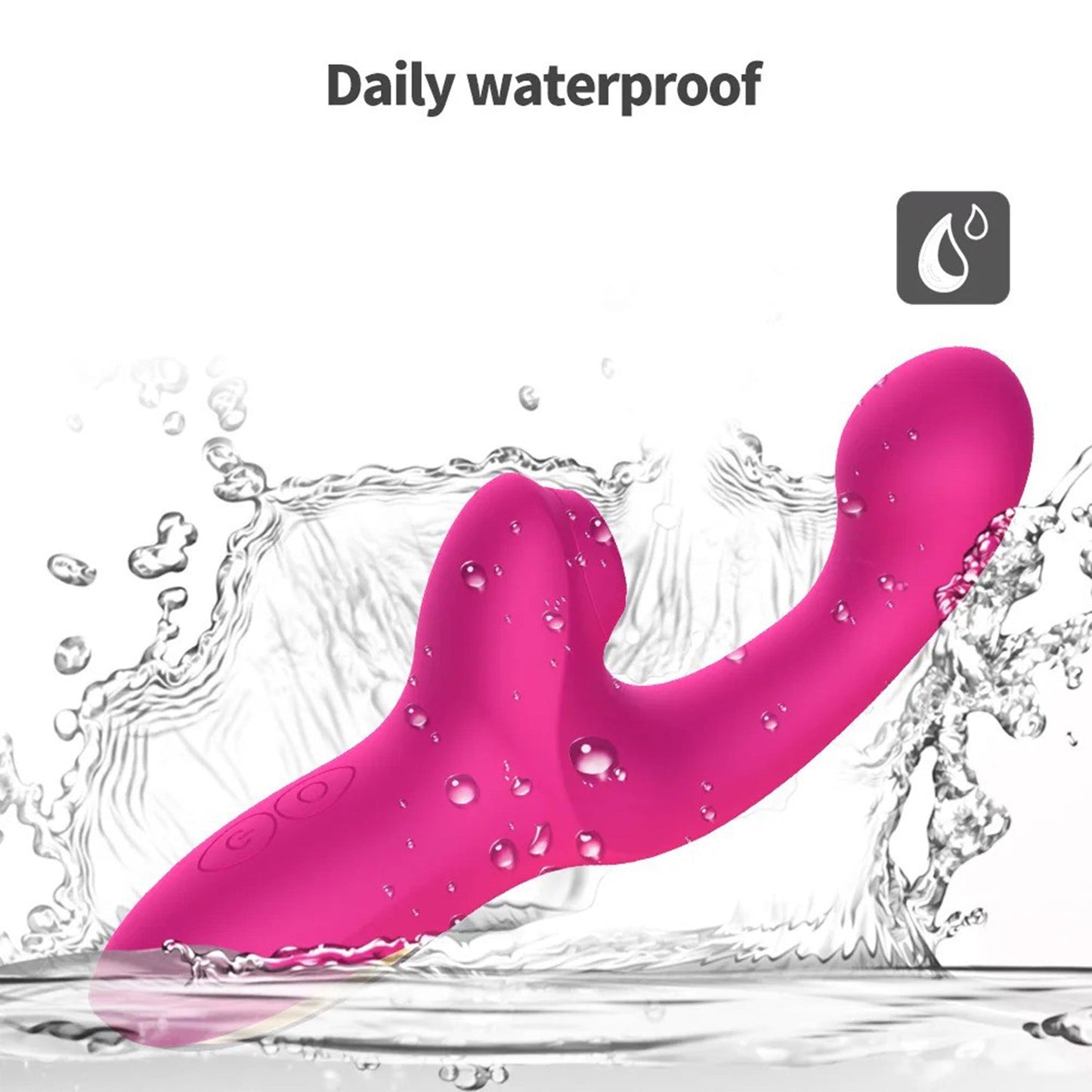 Blissed NYC Dual Stimulation Vibrator With G-Spot Curve And Clitoral Suction