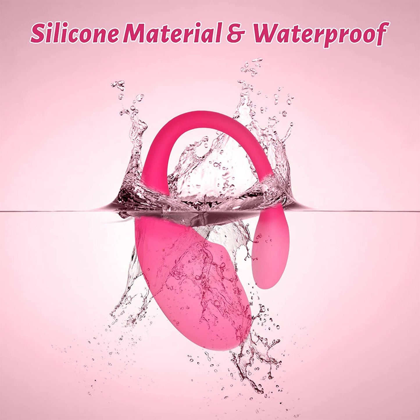 Blissed NYC U-Shape Silicone Bullet Massager - App-Controlled, Cordless & Waterproof
