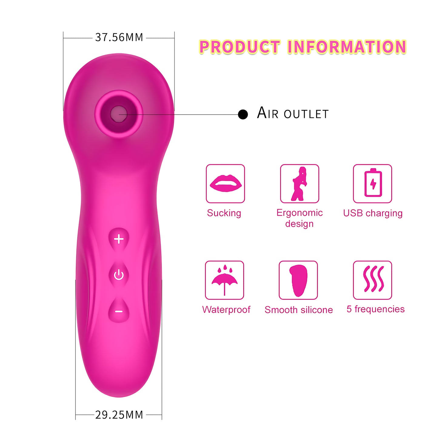 Blissed NYC Handheld Sucking & Vibrating Stimulator