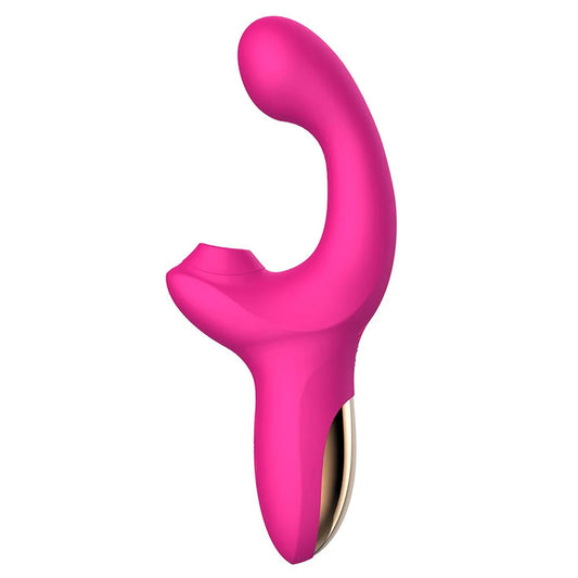 Blissed NYC Dual Stimulation Vibrator With G-Spot Curve And Clitoral Suction