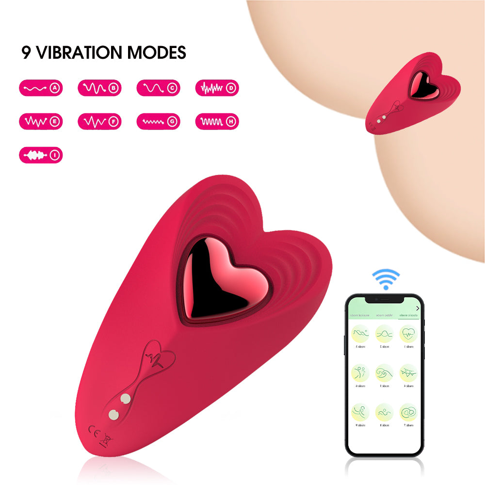 Heart Wearable Panty Vibrator